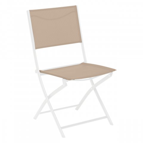 CHAISE MODULA LIN/BLANC