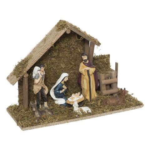 CRECHE DE NOEL LED 7S USKO 30X20CM