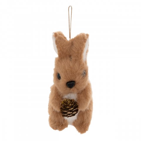 SUJET DE NOEL PLF LAPIN FOURR PDP 12CM