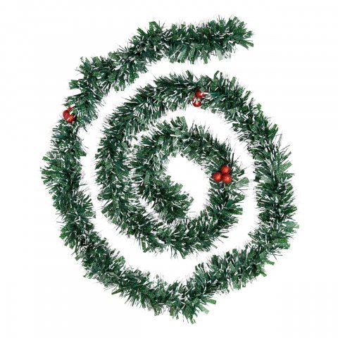 GUIRLANDE DE NOEL  VERTE 75X6X2M BAIE BOUT BL