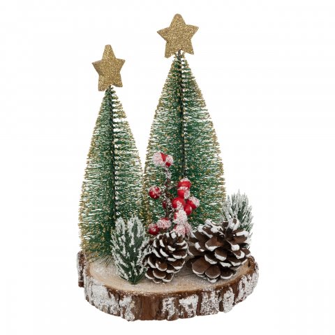 SAPIN TABLE COMPO RONDIN 21CM