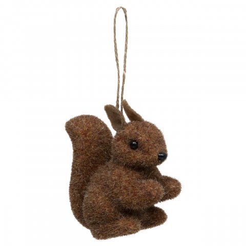SUJET DE NOEL PLF ECUREUIL MARRON 9CM